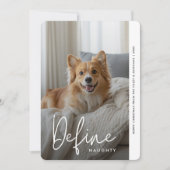 Christmas エレガント Dogのいけな写真を定おもしろい義 シーズンカード (正面)