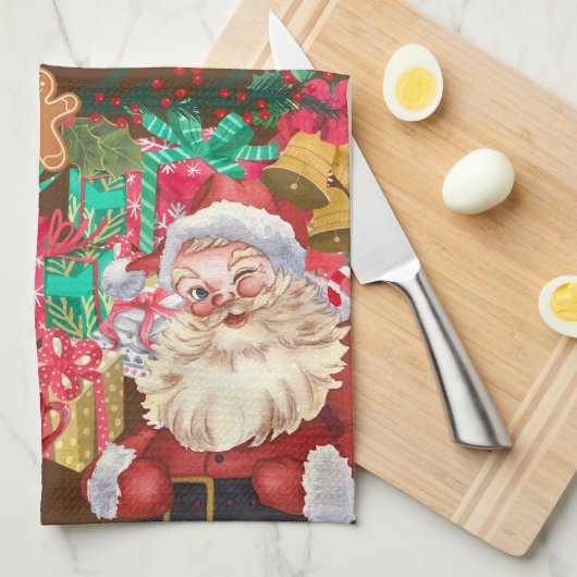 christmas キッチンタオル (四つ折り)