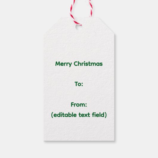 Christmas ギフトタグ (裏面)