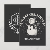 Christmas サンキューカード (正面/裏面)
