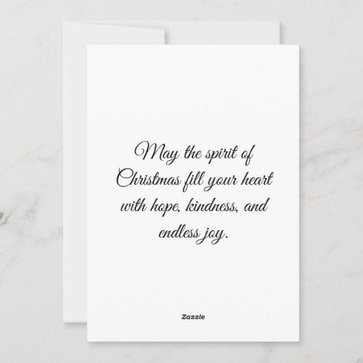 Christmas  シーズンカード (裏面)