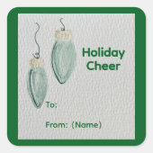 Christmas スクエアシール (正面)