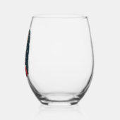 Christmas ステムなしワイングラス (左)