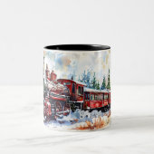  Christmas ツートーンマグカップ (中央)