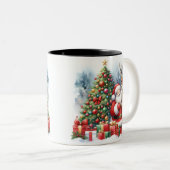  Christmas ツートーンマグカップ (正面右)
