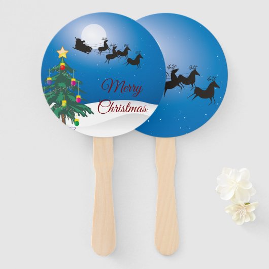 Christmas ハンドファン (正面&裏面)