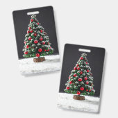 christmas バッジ (正面＆裏面)