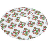 Christmas ブラッシュドポリエステルツリースカート (アングル)