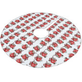 Christmas ブラッシュドポリエステルツリースカート (アングル)