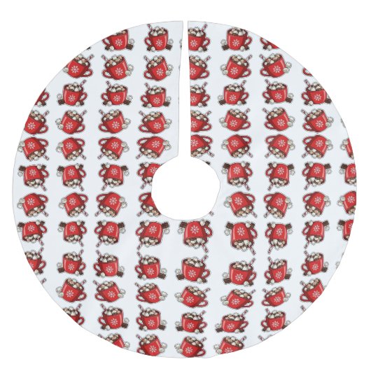 Christmas ブラッシュドポリエステルツリースカート (正面)