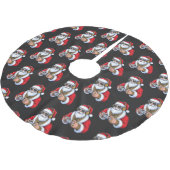 Christmas ブラッシュドポリエステルツリースカート (アングル)