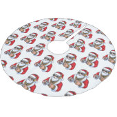 Christmas ブラッシュドポリエステルツリースカート (アングル)