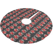 Christmas ブラッシュドポリエステルツリースカート (アングル)