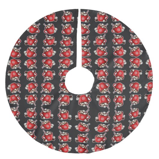 Christmas ブラッシュドポリエステルツリースカート (正面)