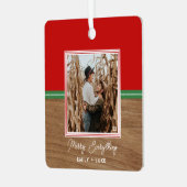 Christmas メリー Everything Photo Family メタルオーナメント (正面左)