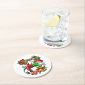 Christmas ラウンドペーパーコースター (インサイチュ)