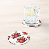 Christmas ラウンドペーパーコースター (インサイチュ)