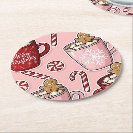 Christmas ラウンドペーパーコースター