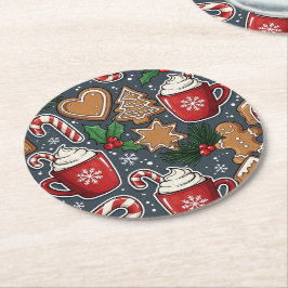 Christmas ラウンドペーパーコースター
