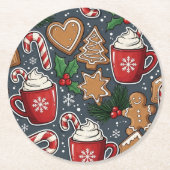Christmas ラウンドペーパーコースター (正面)