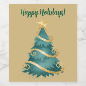 Christmas  ワインラベル (シングルラベル)