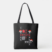 CHRISTMAS 不動産 SELL REALLY WELL QR 不動産屋 トートバッグ (裏面)