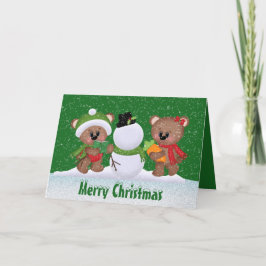 Christmas 最高の Friends Bear greetingカード シーズンカード