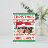 CHRISTMAS 来 EARLY -バイデン氏Harris 2020 ポストカード (スタンド正面)