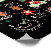 Christmas 12 Days Of Ct Technologist Cat Scan Radi ポスター (角)