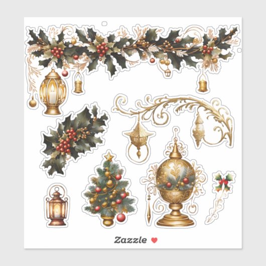 Christmas_13カスタムカットビニール シール (シート)