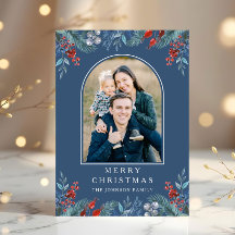 Christmas 1 Photo Arch Watercolor Botanical