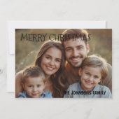 Christmas 1 photo watercolor botanical  シーズンカード (正面)