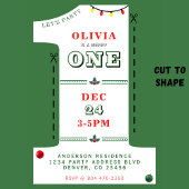 Christmas 1st Birthday Party Kids Merry One 招待状