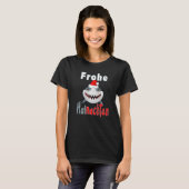 Christmas 2021 Merry Hainachten Grinsender Shark Tシャツ (正面フル)