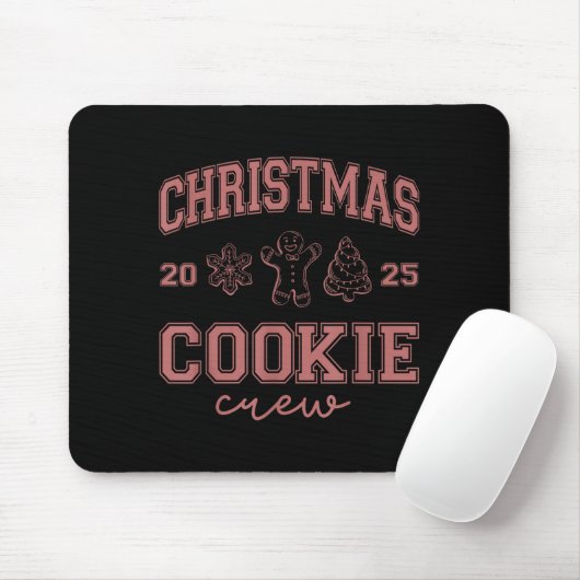 Christmas 2025 Cookie Crew Gingerbread Funny Chris マウスパッド (マウス)