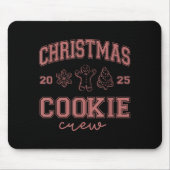 Christmas 2025 Cookie Crew Gingerbread Funny Chris マウスパッド (正面)