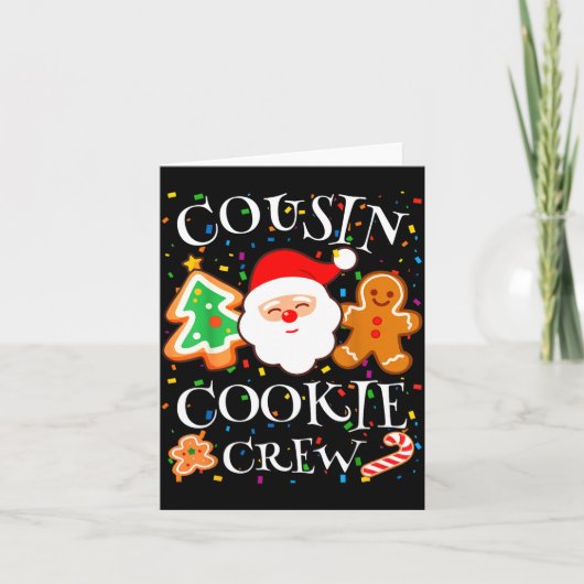 Christmas 2025 Cousin Cookie Baking Crew Squad Fam カード (正面)