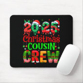 Christmas 2025 Cousin Crew Santa Hat Men Women Kid マウスパッド (マウス)