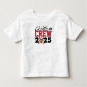 Christmas 2025 Crew トドラーTシャツ (正面)