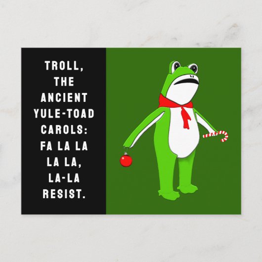 Christmas 2025 Funny Holiday ポストカード (正面)