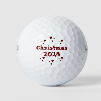 Christmas 2025 golf balls by dalDesignNZ ゴルフボール