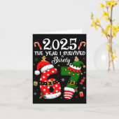 Christmas 2025 The Year I Barely Survived Six Seve カード (黄色い花)