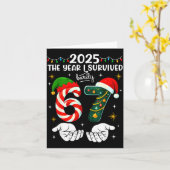 Christmas 2025 The Year I Barely Survived Six Seve カード (黄色い花)