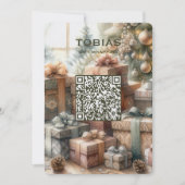 Christmas 2026 Calendar QR Code Business Card シーズンカード (正面)
