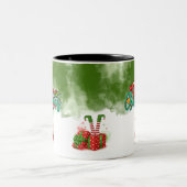 Christmas 2-Tone Mug with Santa – Merry Christmas ツートーンマグカップ (中央)