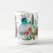 Christmas 3-Photo Collage Unique Family Keepsake コーヒーマグカップ (中央)