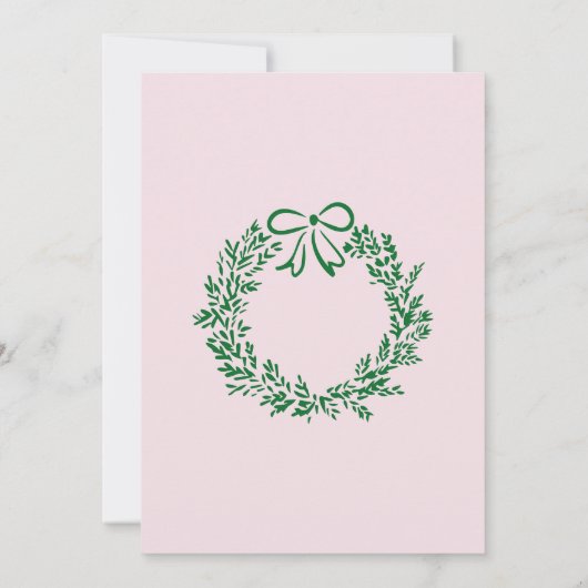 Christmas 5th birthday whimsical tree 案内状 (裏面)