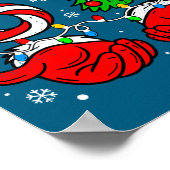 Christmas 67 Candy Cane Six Seven Meme Lights Sant ポスター (角)