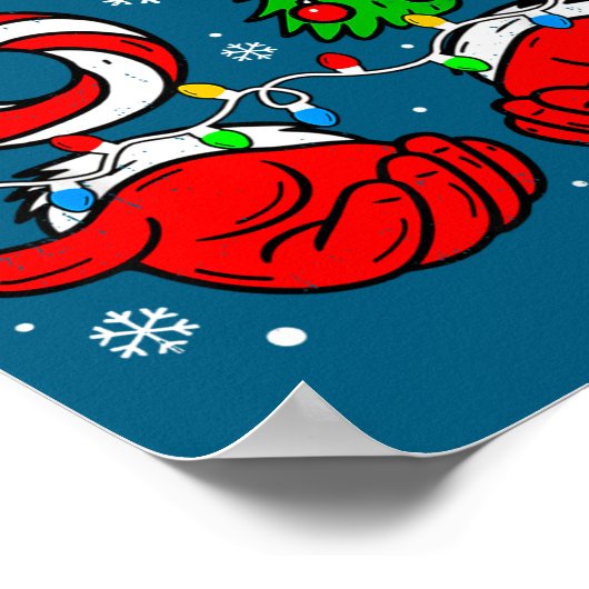 Christmas 67 Candy Cane Six Seven Meme Lights Sant ポスター (角)