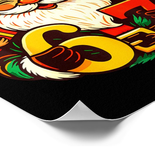 Christmas 67 Funny Xmas Santa Six Seven Meme Gen A ポスター (角)